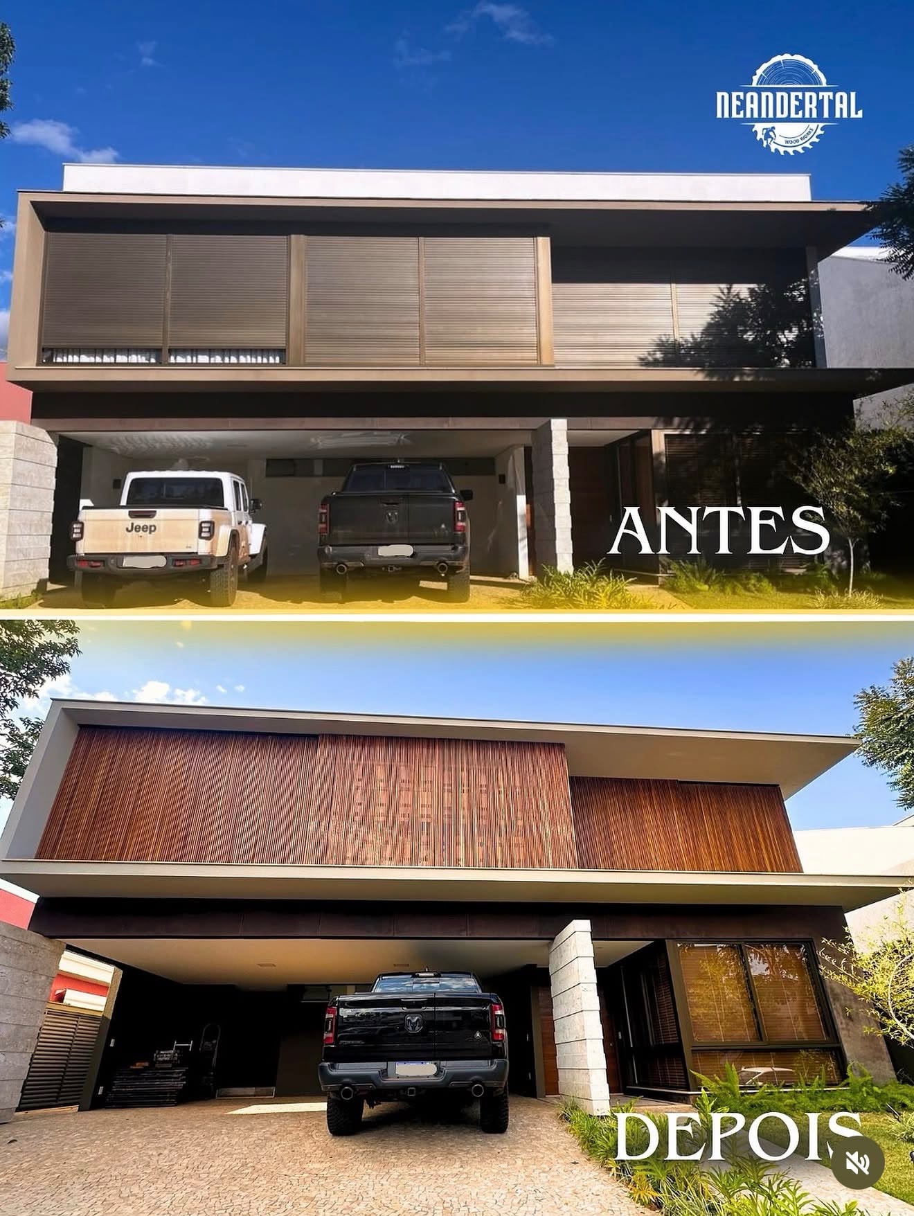 Facade Wood Cladding — Before & After